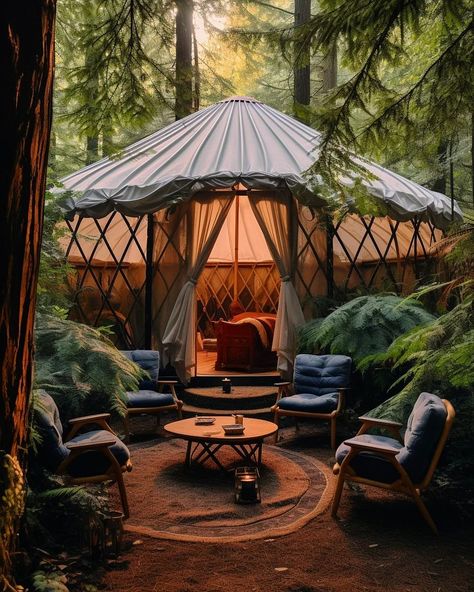 Yurt Aesthetic, Glamping Aesthetic, Tree House Plans, Cool Tree Houses, Phone Stuff, 2024 Vision, Yurt, Glamping, Tree House