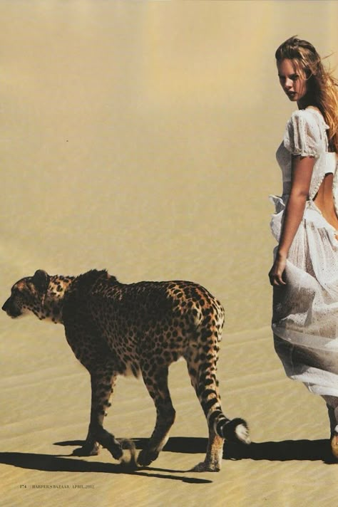 Fashion Editorial Nature, African Skies, Out Of Africa, Wild Woman, Cheetahs, 인물 사진, Mellow Yellow, Harpers Bazaar, The Sand