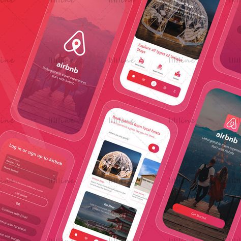 Airbnb App Redesign UIUX Airbnb App, App Redesign, Template For Business, Airbnb Design, All Elements, Ux Ui, Get It Now, Minimal Design, Get It