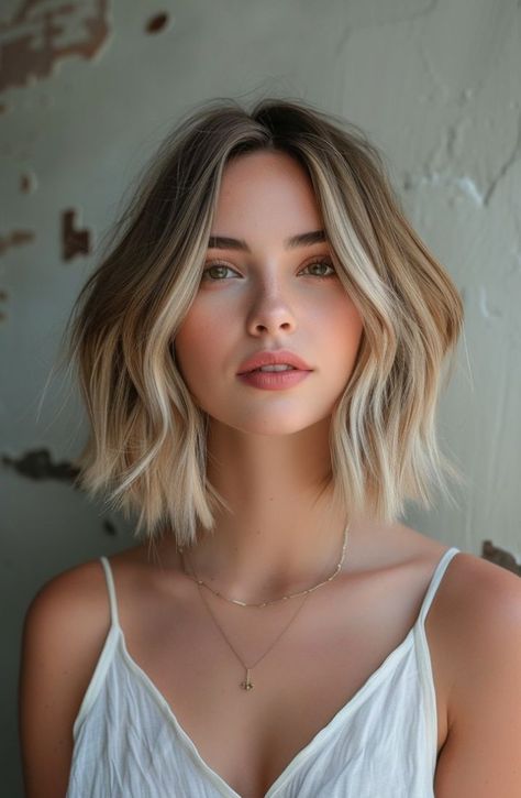 Enhance your natural texture with these 15 short wavy bob ideas, perfect for showcasing the beauty of your waves in 2024. 1920 Hairstyles, Hairstyles 1920, Hairstyles For Oval Faces, Short Hairstyle Ideas, Bob Ideas, Inspiring Hairstyles, Men's Cuts, Easy Short Haircuts, Short Wavy Bob