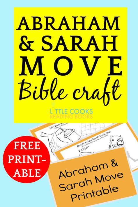 Abraham and Sarah move Bible craft. Abraham and Sarah craft. Abraham and Sarah activities. Abraham and Sarah for Sunday school. Easy Bible crafts for kids. Bible activities for kids printables. Free printables. #Biblecrafts #craftsforkids #printables #SundaySchool #homeschooling #preschool #homeschool Abraham And Sarah Craft, Sabbath School Crafts, Abraham Bible Story, Abraham Bible Crafts, Fall Sunday, Toddler Bible, Story Crafts, Bible Crafts Sunday School, Preschool Bible Lessons