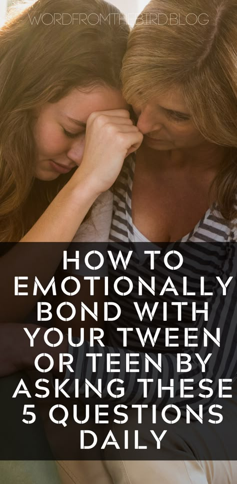 Here are 5 incredible questions to ask your tween or teen to help them feel safe to share their hearts with you. Understanding your teens needs is essential to you relationship with them. #parenting #teens #tweens #tips #momlife #raisingkids #boys #girls Bonding Questions, Things To Do With Teens, Teen Words, Great Questions, Positive Parenting Solutions, Parenting Girls, Raising Girls, Parenting Teenagers, Parenting Solutions