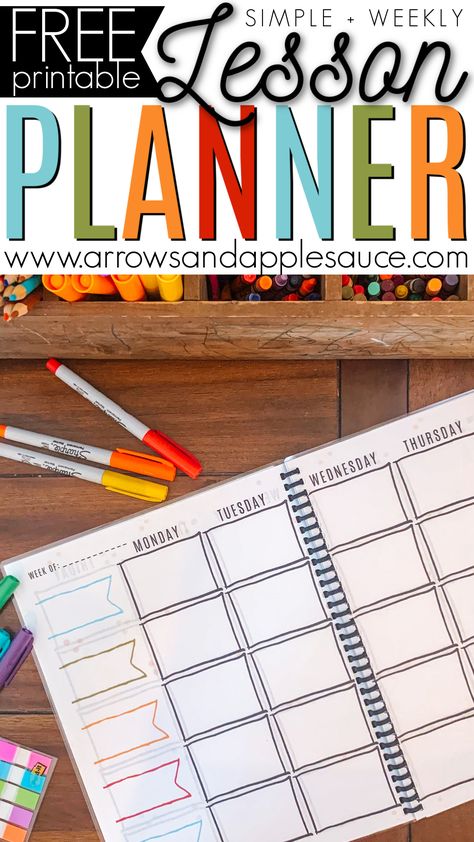 Homeschool Planning Printables, Free Lesson Planner, Study Planner Printable Free, Lesson Planner Printable, Homeschool Lesson Planner, Curriculum Planner, Homeschool Binder, Lesson Plan Template Free, File System