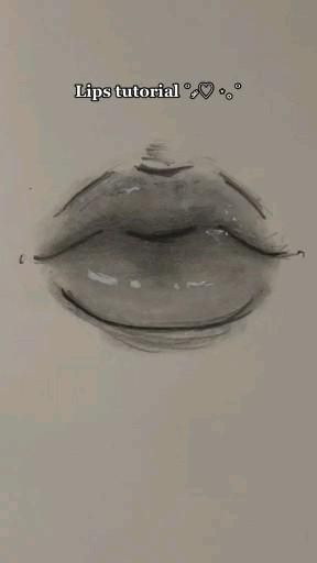 Lips Drawing Tutorial, Lip Drawing, Body Drawing Tutorial, Cool Pencil Drawings, Lips Drawing, Art Tools Drawing, Kraf Diy, Sketches Tutorial, Easy Doodles Drawings