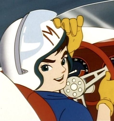 Speed Racer Cartoon, Speed Racer Car, Dope Cartoons, Classic Anime, Speed Racer, Saturday Morning Cartoons, Comic Drawing, Retro 1, Jolly Roger