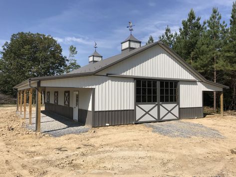 Small Horse Barn Plans, Metal Horse Barns, Metal Pole Barns, Livestock Barn, Equestrian Barns, Harrisonburg Virginia, Equestrian Building, Horse Barn Ideas Stables, Barn Stalls