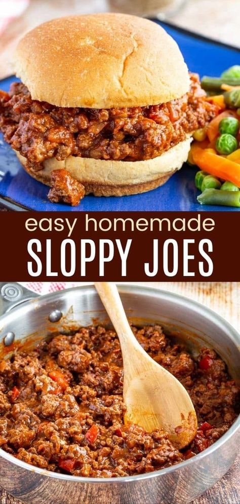 Homemade Sloppy Joes Recipe, Gluten Free Sloppy Joes, Gluten Free Hamburger, Sloppy Joe Recipe Easy, Homemade Sloppy Joe Recipe, Sloppy Joes Easy, Homemade Sloppy Joes, Joe Recipe, Easy Hamburger