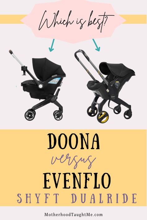 Doona vs Evenflo Shyft Dualride Review Evenflo Dual Shyft, Stroller And Car Seat Combo, Evenflo Shyft Dualride, Infant Car Seat And Stroller, Duna Stroller, Best Stroller And Carseat Combo, Best Baby Strollers 2024, Carseat Stroller Combo, Evenflo Stroller