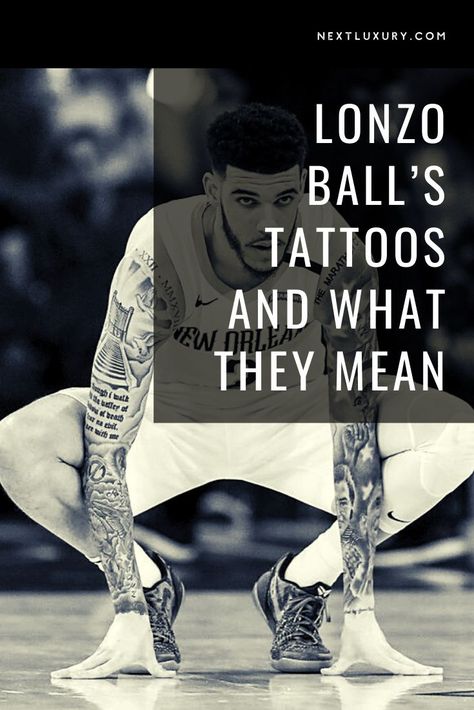 After a rocky beginning in LA with the Lakers, Lonzo Ball now throw lobs to Zion for the New Orleans Pelicans as part of one of the NBA’s most exciting teams. Check out the rising NBA star’s ink collection and find out what the tattoos mean to him. #tattooideas Lonzo Ball Tattoo, Lebron James Tattoos, Lonzo Ball, Racial Equality, Jackie Robinson, Rosa Parks, Classic Tattoo, Nba Stars, Best Tattoo Designs