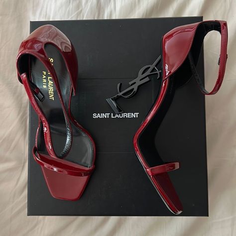 Heels Expensive, Luxury Shoes Heels, Customize Shoes, Most Expensive Shoes, Expensive Shoes, Ysl Heels, Classy Prom Dresses, Yves Saint Laurent Shoes, Lace Up High Heels