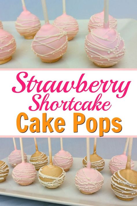 Strawberry Shortcake in a Cake Pop! Are you kidding me?! OMG! I am in love! Using a homemade jam and tasty vanilla cake mixed together dipped in chocolate, sign me up! It looks so complicated when I see others make it but this is so easy to follow! Strawberry Cake Pops Recipe, Lemon Cake Pops, Strawberry Chocolate Cake, Cake Pop Boxes, Strawberry Lemon Cake, Cake Pop Recipe Easy, Cake Pops Recipe, Strawberry Cake Pops, Delicious Strawberry Cake