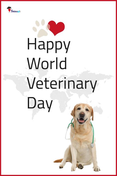 Happy World Veterinary Day, Animal Calendar, World Veterinary Day, Job Aesthetic, Veterinary Day, Emoji Wallpaper Iphone, Vet School, Vet Student, Vet Med