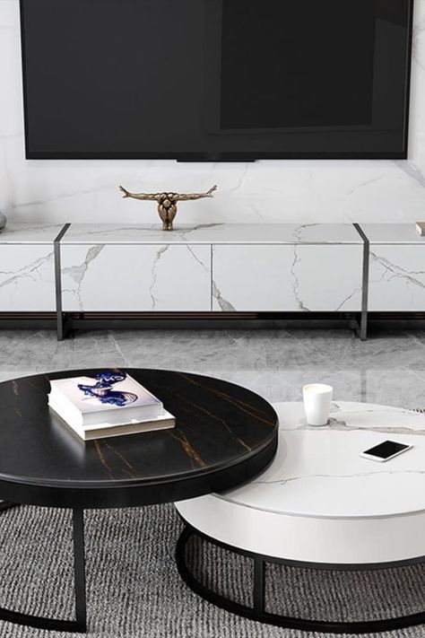 This is exactly where I want to relax each day and night. ❤️ #entertainment #stand #tv #marble #living #room #home #luxury #low #drawers #white #furniture Marble Tv Stand, Low Drawers, Marble Living Room, Office Tv, Entertainment Cabinet, Television Stands, Entertainment Stand, Home Luxury, Gold Legs