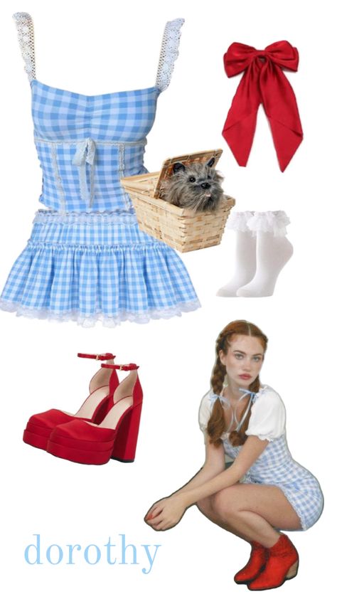 Brunette Halloween Costumes, Brunette Halloween, Dorothy Halloween, Dorothy Halloween Costume, Costumes For Teenage Girl, Halloween Costumes Brunette, Teenage Halloween Costumes, Blonde Halloween Costumes, Dorothy Costume