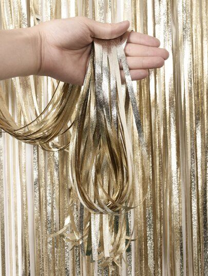 Free Returns ✓ Free Shipping On Orders $49+ ✓. 1pc Party Tassel Curtain- Streamers at SHEIN. Christmas Champagne, Bachelor Party Decorations, Fiesta Colors, String Curtains, Party Streamers, Fringe Backdrops, Curtain Backdrops, Curtain Fringe, Bachelorette Decorations