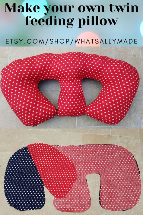 Twin Nursing Pillow Pattern Free, Feeding Pillow Pattern, Twin Feeding Pillow, Twin Nursing Pillow, Baby Feeding Pillow, Breastfeeding Twins, Diy Nursing, Boppy Nursing Pillow, Baby Slings