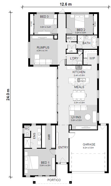 Compact House Plans, U Shaped House Plans, Passive Home, Floorplan Ideas, U Shaped Houses, L Shaped House Plans, Floor Plans And Layouts, House Plans Australia, Security Fencing