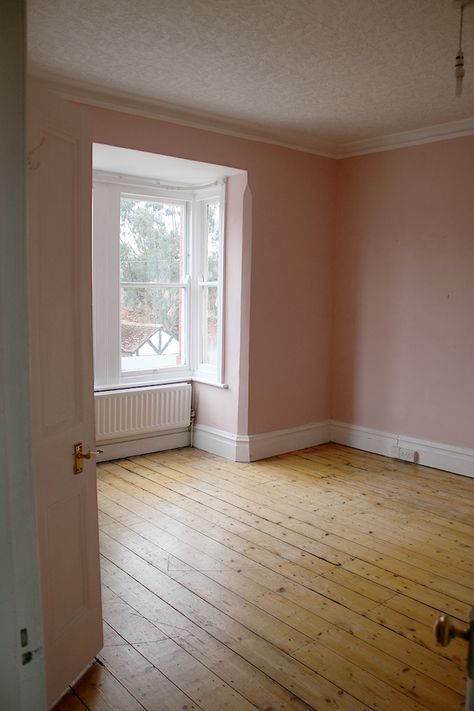 Pink House Interior, Empty Rooms Interior, Word For The Year, In Disbelief, Pink Living Room, Empty Room, Minimalist Room, Pink Houses, Pink Room