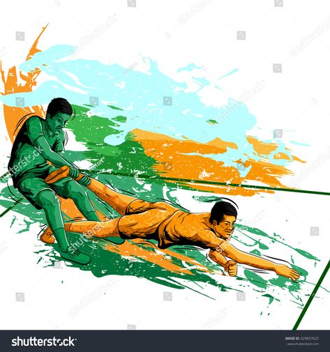 Concept of sportsman playing Kabaddi. Vector illustration #Ad , #Sponsored, #playing#sportsman#Concept#illustration Kabadi Hd Wallpaper, Kabadi Game, Kabaddi Logo Hd, Kabaddi Background, Pro Kabaddi Hd Wallpaper, Kabaddi Photo, Kabaddi Wallpaper, Kabaddi Logo, Kabaddi Logo Design