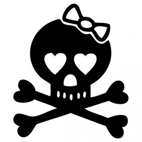 Image detail for -Girly Skull and Crossbones with bow decal 1 - macbook friendly ... Green Day Tattoo, Sticker For Wall, Skull Christmas, Heart Vinyl, Girl Skull, Funny Decals, Macbook Laptop, Car Bike, Skull Tattoos