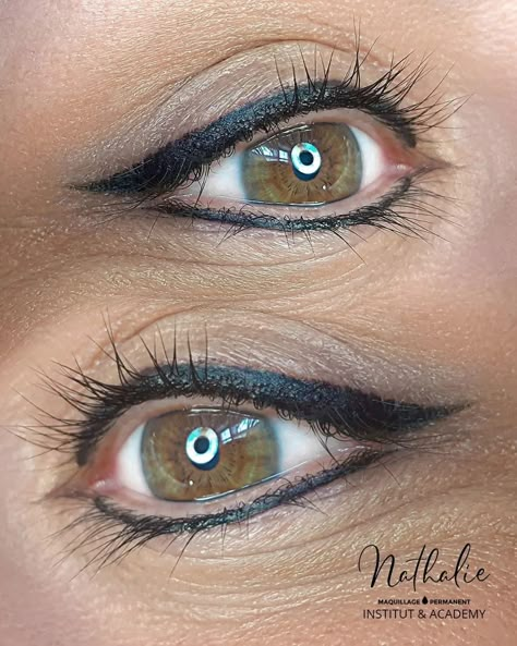 Permanent Eyeliner Styles, Ginger Tattoo, Eyeliner Under Eye, Permanent Makeup Eyeliner, Permanente Make-up, Permanent Eyeliner, Eyeliner Tattoo, Eyeliner Styles, Make Me Up