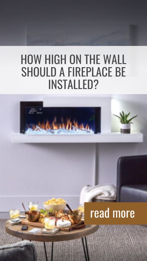 Electric Fireplace Height From Floor, Flush Mount Tv Above Fireplace, Wall Mounted Fireplace Dining Room, Fireplace Height From Floor, Wall Mounted Fireplace And Tv, Electric Fireplace Wall Mount, Wall Mount Gas Fireplaces, No Wall To Place Electric Fire Place, Linear Gas Fireplace