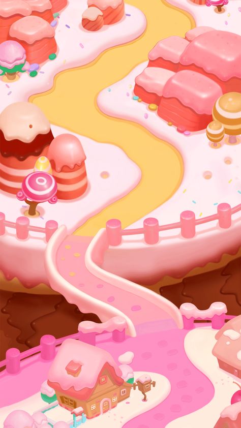 Pink Candy Wallpaper Pink Candy Wallpaper, Ice Cream Games, Candy Wallpaper, Space Candy, Sweet Games, Fairy House Crafts, Map Games, Create This Book, Candy Games