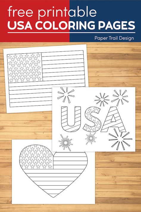 4th Of July Coloring Pages, American Flag Coloring Page, July Coloring Pages, Labor Day Crafts, Paper Trail Design, July Colors, Trail Design, Flag Coloring Pages, Patriotic Crafts