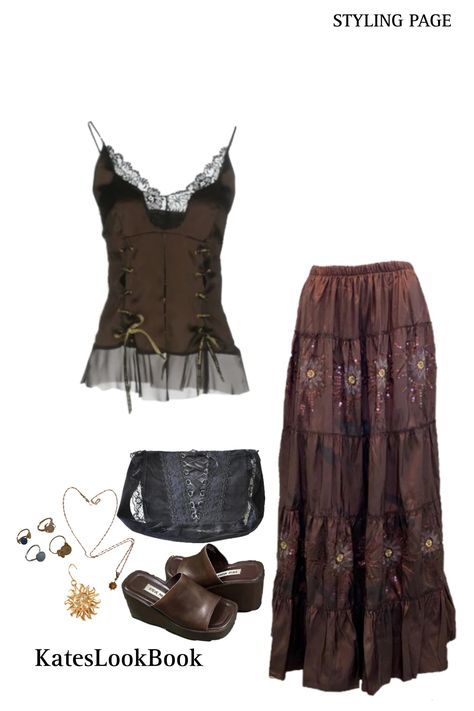 Whismgothic Aesthetic Outfits, Summer Whimsigoth Outfits, Earthy Goth, Fall Witchy Outfits, Whimsical Aesthetic Outfit, Whimsigoth Corset Outfit, Witch Core Outfits, Whimsigoth Long Skirt, Whimsigoth Outfit Board