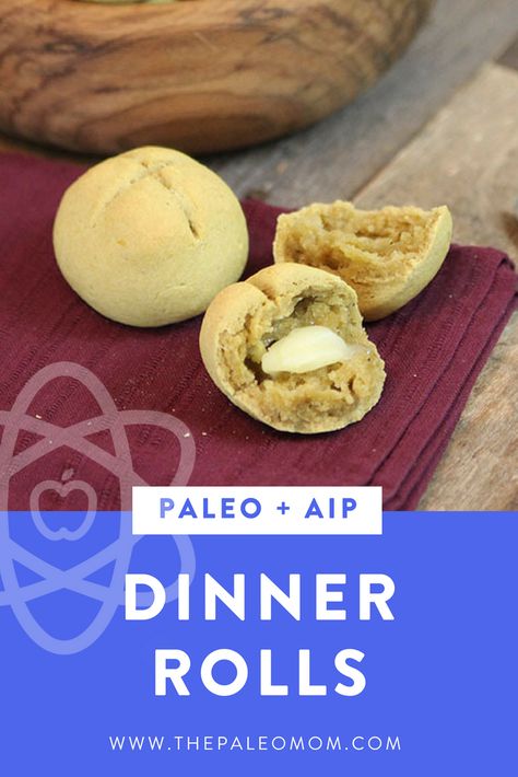 Aip Dinner Rolls, Aip Rolls, Aip Carbs, Paleo Dinner Rolls, Aip Bread, Aip Sides, Aip Snacks, Aip Dinner, Aip Foods