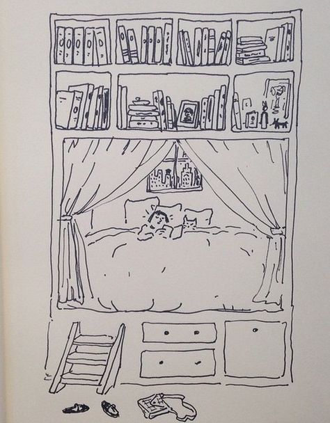 Bedroom Illustration Drawings, Pretty Sketches, Sketchbook Art Journal, Art Diary, Art Journal Inspiration, Art Block, Doodle Drawings, A Drawing, Art Drawings Sketches