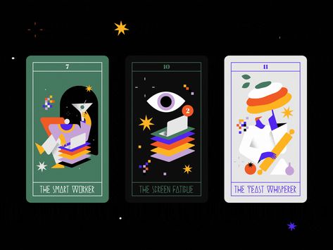 Deer God, Digital Future, طابع بريدي, Flip Cards, 카드 디자인, Web Design Trends, Game Card, Creative Industries, Tarot Decks