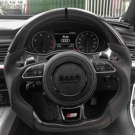 S Line Audi Steering Wheel, Audi Car, Custom Car Interior, Audi Rs6, Audi Cars, Free Trial, Message Me, Custom Cars, Car Interior