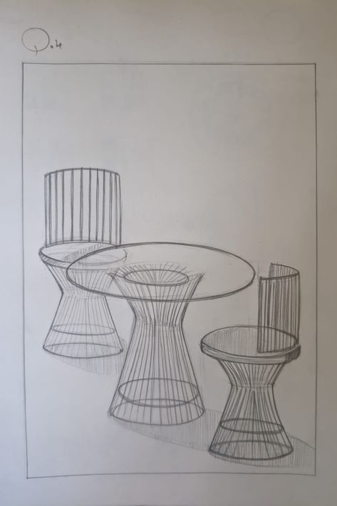 Table Sketch Design, Coffee Table Sketch, Table Drawing Sketch, Sketch Furniture, Furniture Sketches, Round Bookshelf, Interior Design Guidelines, Table Sketch, Table Drawing