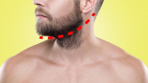 Here's How to Trim a Beard Neckline | Dollar Shave Club Trim Beard Neckline, Beard Neckline, Medium Beard Styles, Beard Styles Shape, Neck Beard, Trimming Your Beard, Beard Designs, London School, Dollar Shave Club