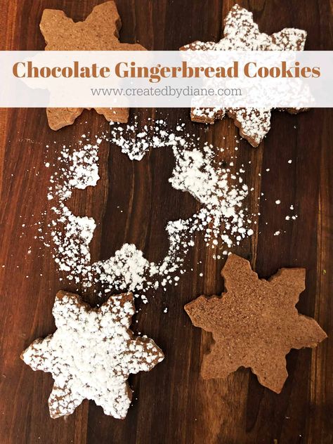 Chocolate Gingerbread Cookies, Gingerbread Cookie Recipe, Chocolate Gingerbread, Ginger Bread Cookies Recipe, Pumpkin Spice Syrup, Cookie Dough Recipes, Soft Sugar Cookies, Roll Cookies, Christmas Tree Cookies