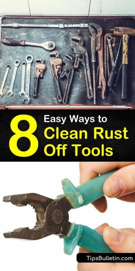 Clean Rusty Tools Removing Rust, How To Get Rust Off Tools, Removing Rust From Tools, Rust Removal From Metal Diy Baking Soda, How To Remove Rust From Tools, How To Clean Rusty Tools, Rust Removal From Metal Diy, Rust Removal From Tools, Cleaning Rusty Tools