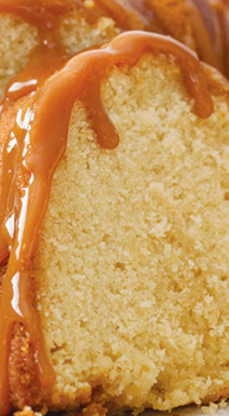 Vanilla Bundt Cake with Caramel Sauce ~ Buttery caramel drizzled over a tender vanilla cake...Heaven by the slice. Cake With Caramel Sauce, Vanilla Bundt Cake, Savory Cakes, Buckwheat Cake, Cake With Caramel, Zucchini Puffer, Bundt Cakes Recipes, Pound Cake Recipes, Savoury Cake