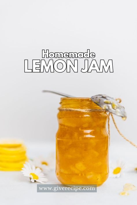 Zesty, sweet, and oh-so-spreadable! Whip up your own homemade lemon jam with this simple recipe. Perfect for brightening up breakfast or adding a tangy twist to desserts. Easy Lemon Marmelade, Lemon Jam Recipe, Lemon Jelly Recipe, Fruit Jam Recipes, Lemon Jam, Jam Recipes Homemade, Lemon Jelly, Lemon Sugar, Jam Recipe