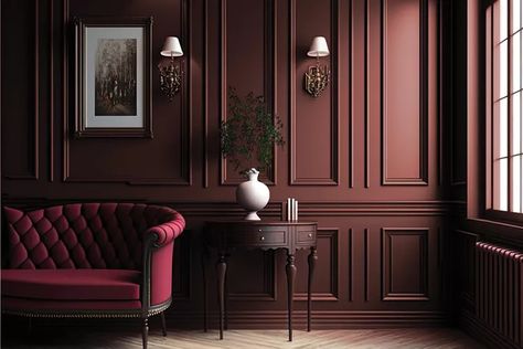 Dramatic Paint Colors, Sherwin Williams Antler Velvet, Polished Mahogany Sherwin Williams, Wine Paint Colors, Red And Brown Color Palette, Colonial Color Palette, Burgundy Paint Colors, Dining Room Color Palette, Dunn Edwards Colors