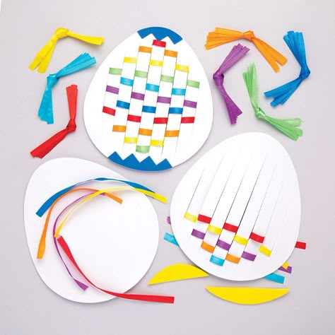 Påskeaktiviteter For Barn, Easter Arts And Crafts, Crafts Holiday, Easter Preschool, Weaving Kit, Easy Easter Crafts, Easter Projects, Paper Plate Crafts, Plate Crafts