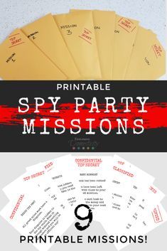 Spy Day At School, Spy Camp, Mission Impossible Theme, Spy School, Secret Agent Party, 007 Casino Royale, Spy Birthday Parties, Detective Party, Detective Theme