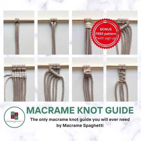 Knot Guide, Tutorial Macramé, Knots Guide, Makramee Diy, Macrame Owl, Macrame Knot, Macrame Knots, Macrame Tutorial, Macrame Design