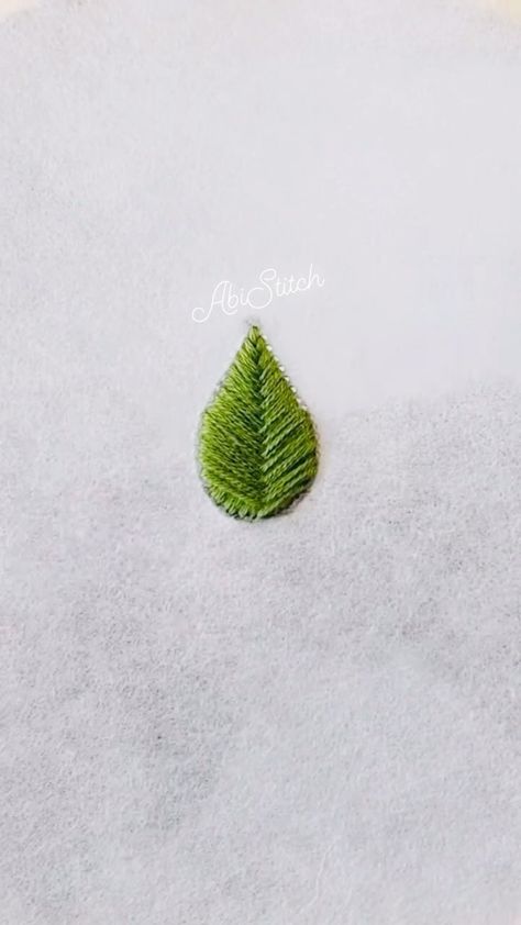 ABI Stitch | Raised Fishbone Stitch Leaf Hand Embroidery #embroidery #handembroidery | Instagram Fishbone Stitch, Fish Bone, Embroidery Stitches, Hand Embroidery, Embroidery, Sewing, On Instagram, Instagram