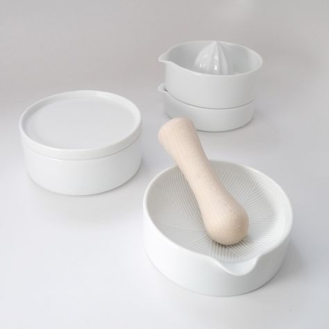 Ippan Stackable Kitchen Tools from Japan | Remodelista Best Online Shops, Housewares Design, Kitchen Seating, Kitchen Tool Set, Multipurpose Furniture, Tv Wall Design, Ceramic Kitchen, Japanese Ceramics, Online Shops