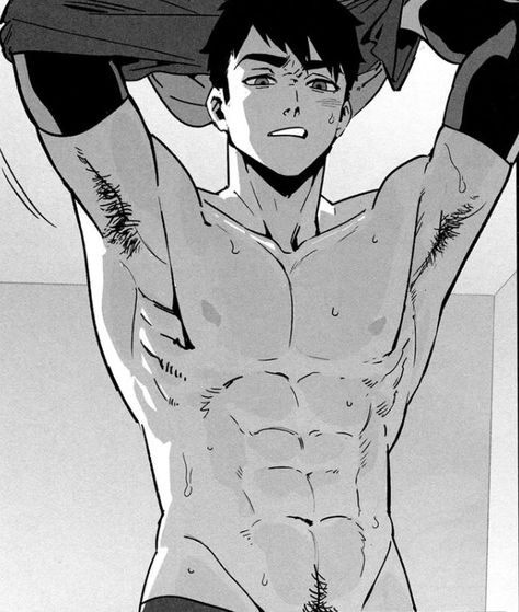 남성 근육, Miya Osamu, Osamu Miya, Body Reference Drawing, Anime Guys Shirtless, 캐릭터 드로잉, Haikyuu Manga, Poses References, Manga Boy