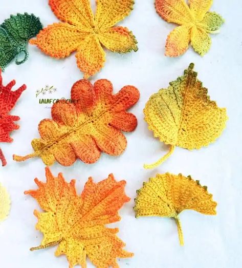 Fall Crochet Doily Patterns Free, Crochet Fall Leaf Free Pattern, Crochet Fall Leaves Free Pattern, Crochet Leaf Pattern Free, Free Crochet Leaf Patterns, Leaf Crochet Pattern Free, Crochet Leaf Blanket, Crochet Leaves Free Pattern, Crochet Leaf Garland