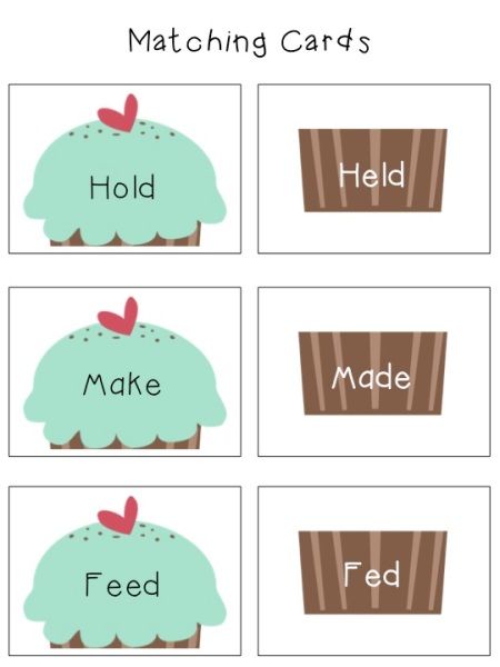 Yummy Irregular Verbs! | speechymusings Irregular Past Tense Verbs Activities, Regular And Irregular Verbs Activities, Irregular Verbs Activities, Irregular Verbs Game, Verbs Games, Present And Past Tense, Simple Past Verbs, Verbs For Kids, Verb Games