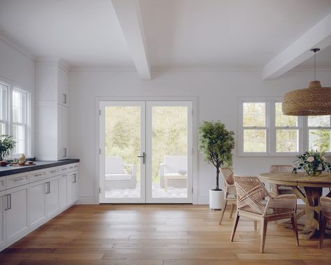 French doors patio exterior