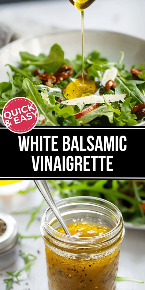 White balsamic Vinaigrette deserves a standing ovation for its versatility, subtle sweetness, and ability to elevate dishes without overpowering them. Honey White Balsamic Dressing, Recipes With White Balsamic Vinegar, Best Balsamic Vinaigrette, Copycat Longhorn White Balsamic Dressing, Balsamic Vingerete Dressing Recipes, White Vinegar Salad Dressing, White Balsamic Vinegarette, White Wine Vinegar Dressing, White Balsamic Vinaigrette Dressing